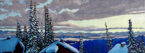 Snowy Rooftops$1700FCA Edmonton Show until June 15, 2023