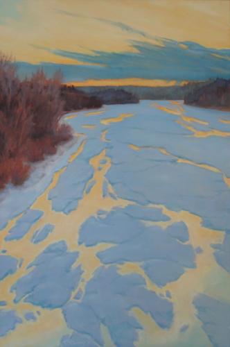 North Saskatchewan Breakup24 x 36 oil on canvasSOLDSold