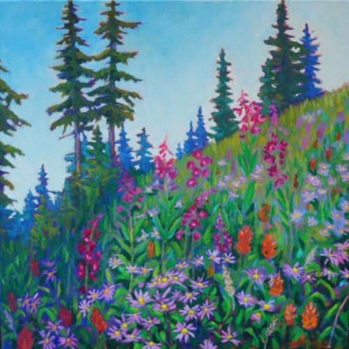 Goldilocks Meadow24 x 24 oil on canvas framedSOLD