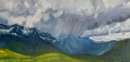 Passing Storm - 20x40" oil on canvassold